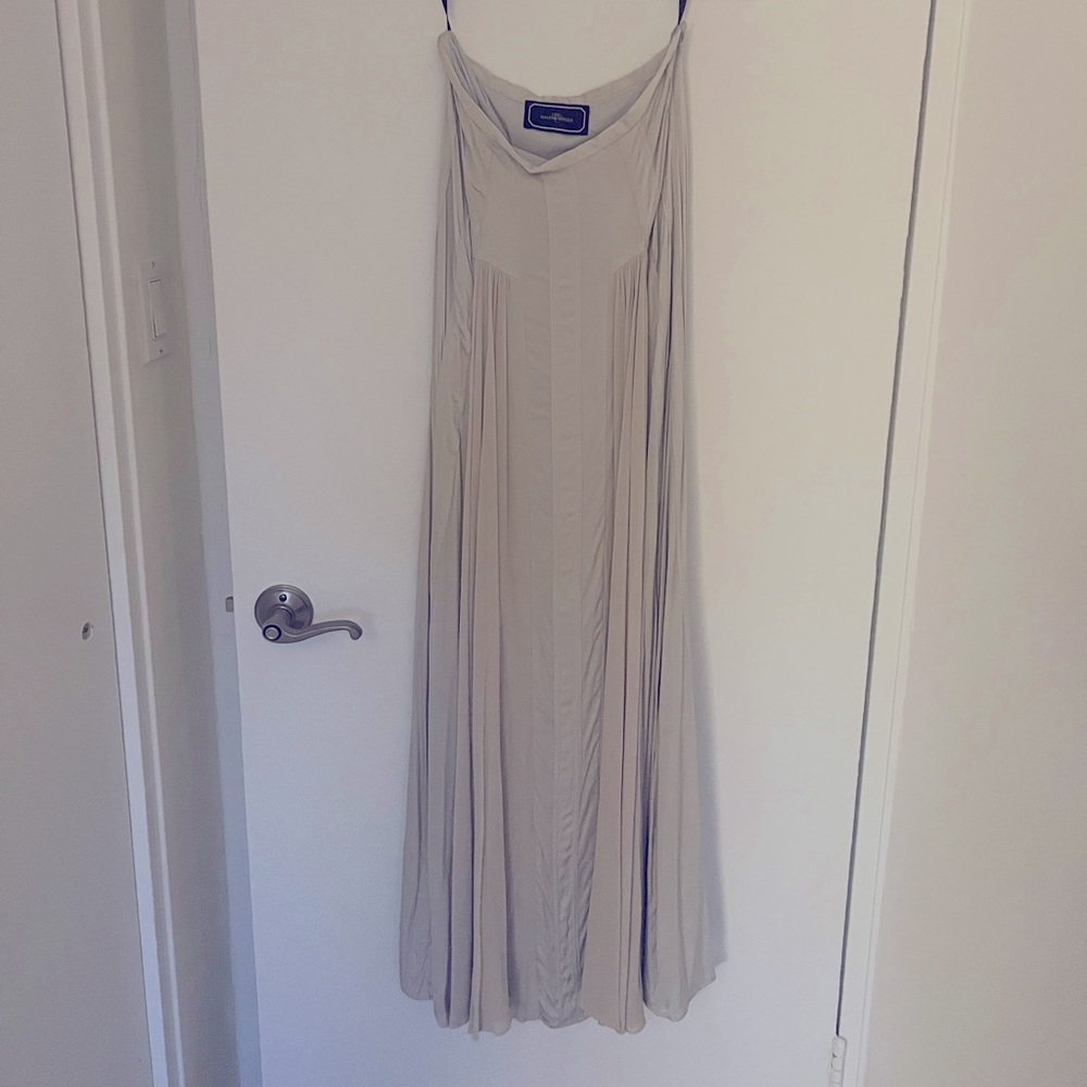 By Malene Birger silk maxi skirt light blue